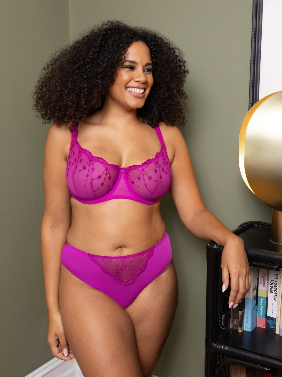 Stardust Balcony Bra - Vivid Violet
