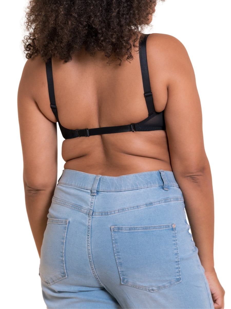 Superhero Multiway Plunge Bra - Black