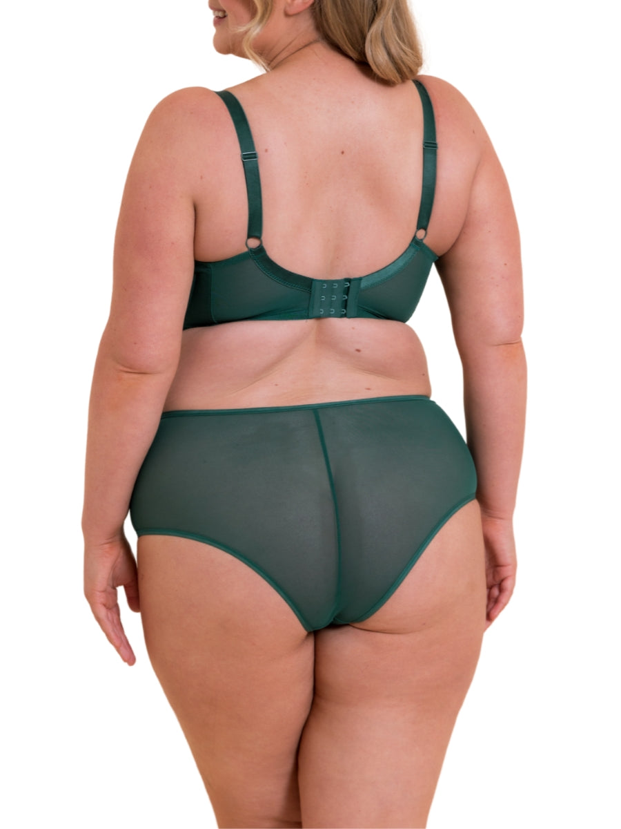 Victory Balcony Bra - Forest Green