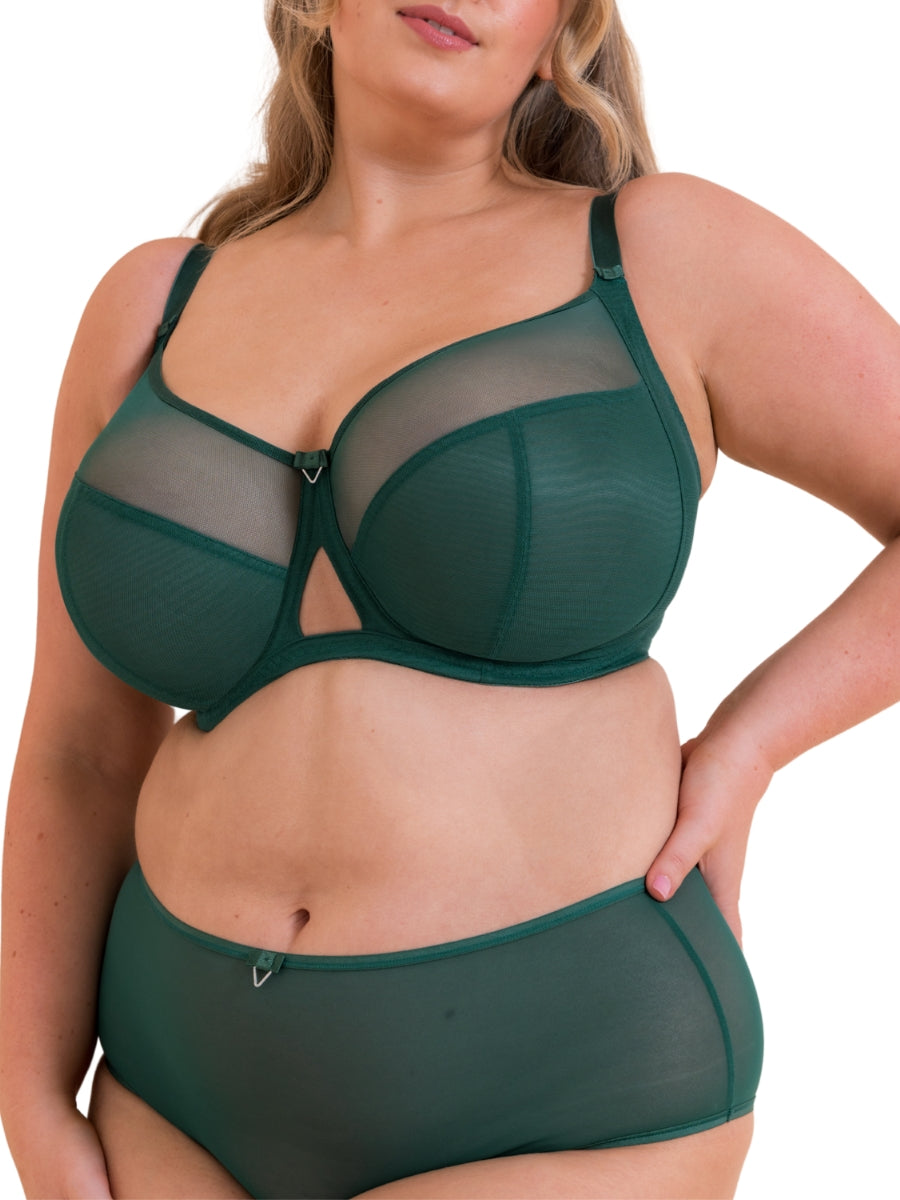 Victory Balcony Bra - Forest Green