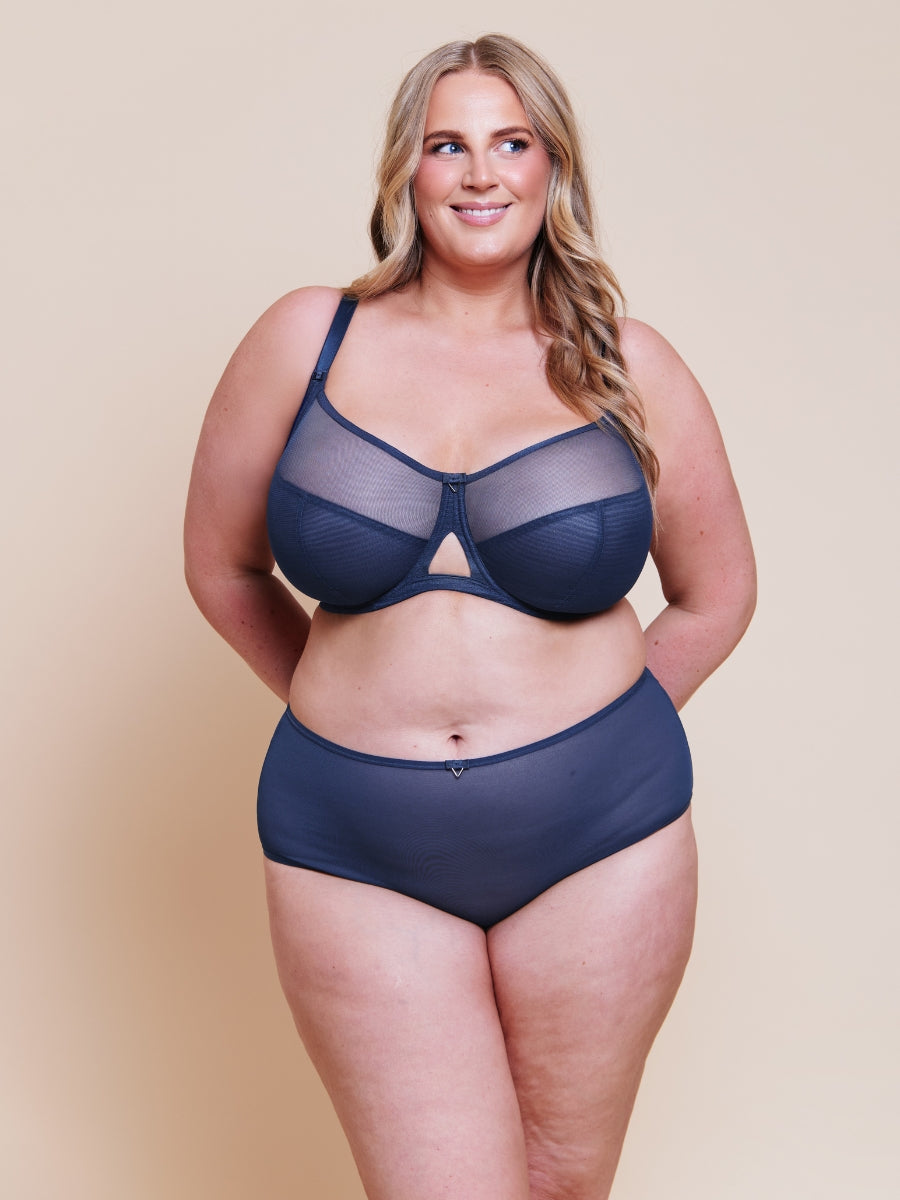 Victory Balcony Bra - Navy Blue