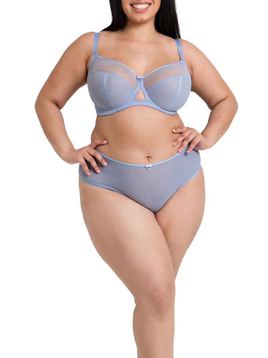 Victory Balcony Bra - Periwinkle Blue