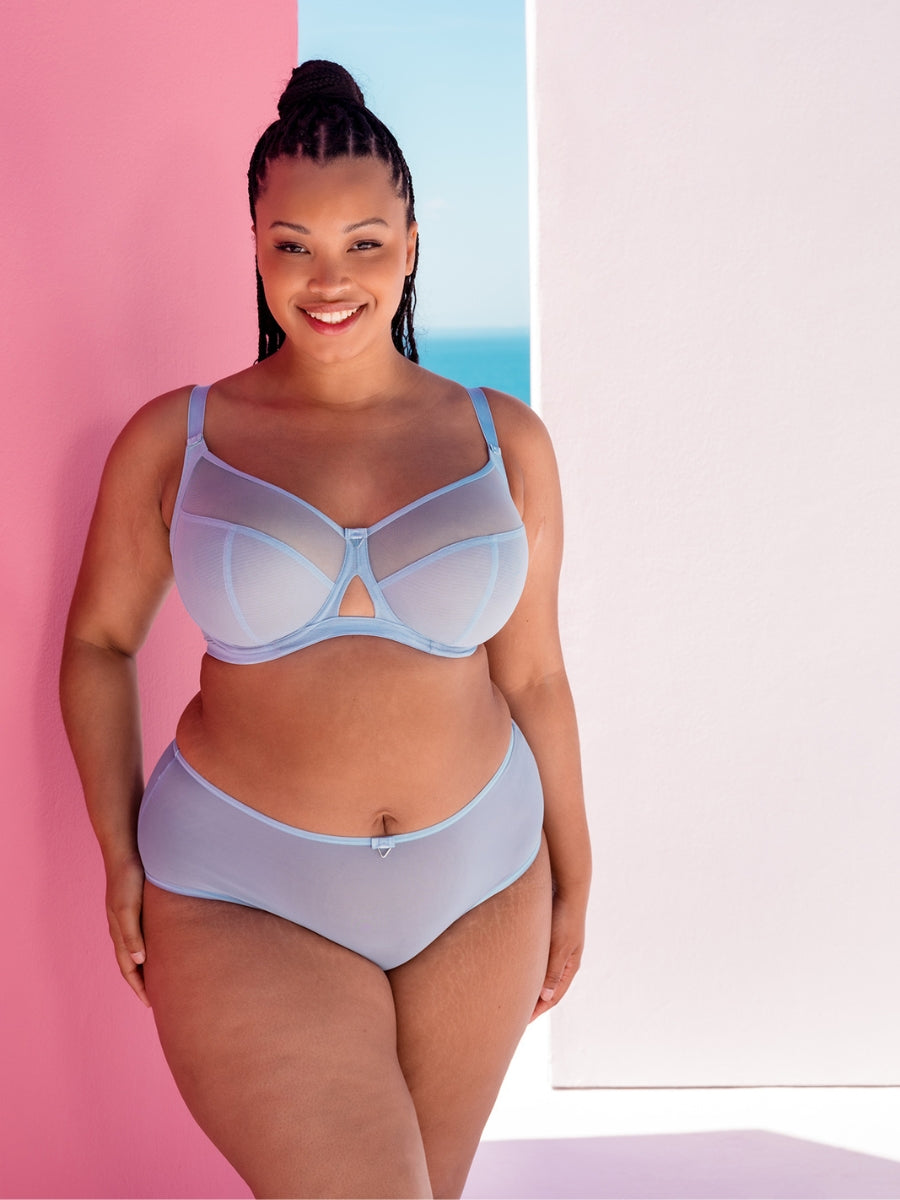 Victory Balcony Bra - Periwinkle Blue
