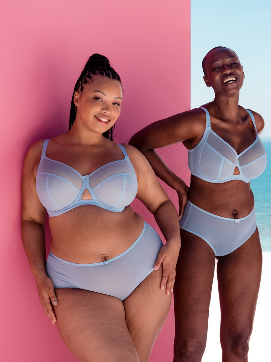Victory Balcony Bra - Periwinkle Blue