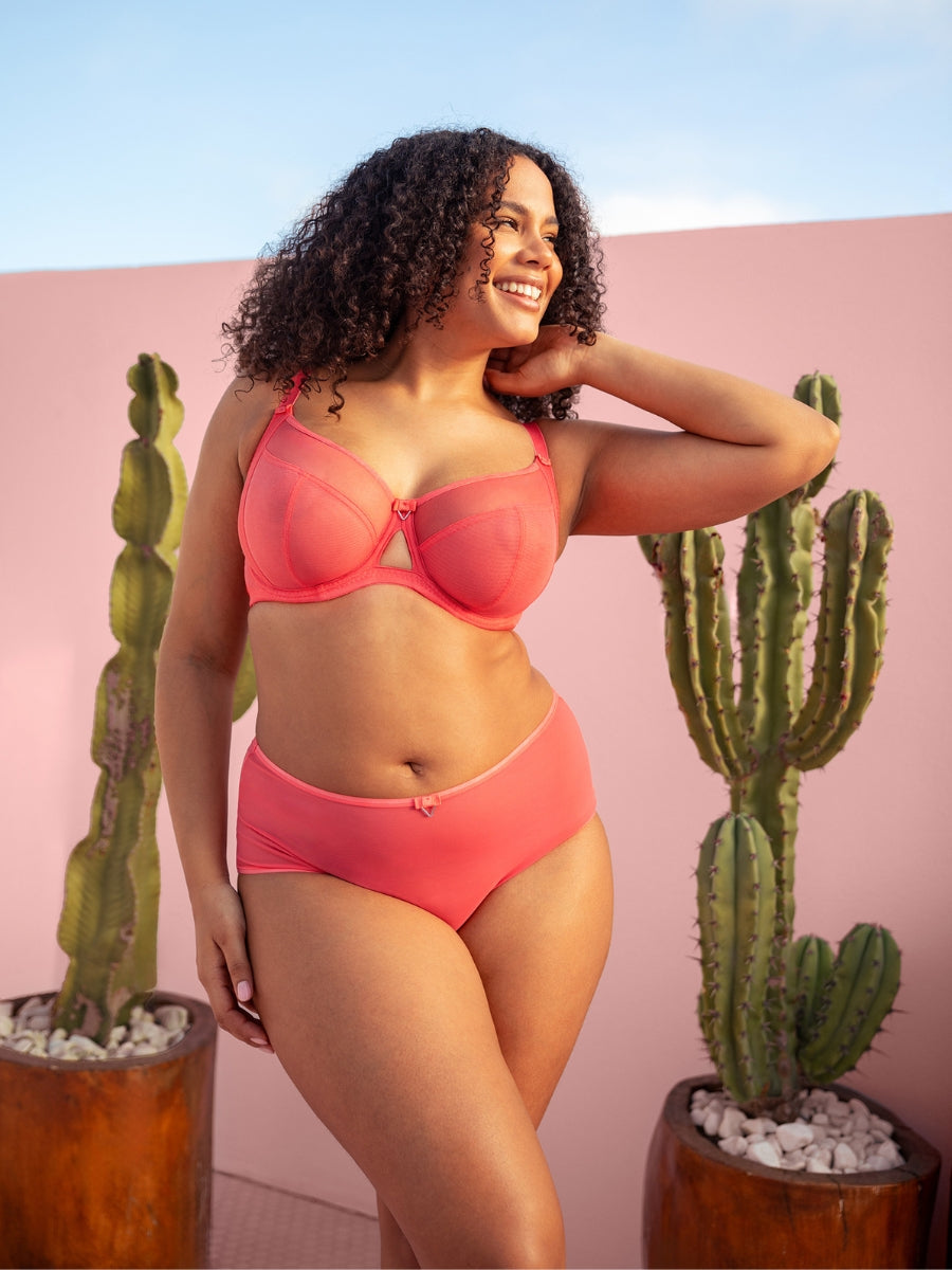 Victory Balcony Bra - Papaya