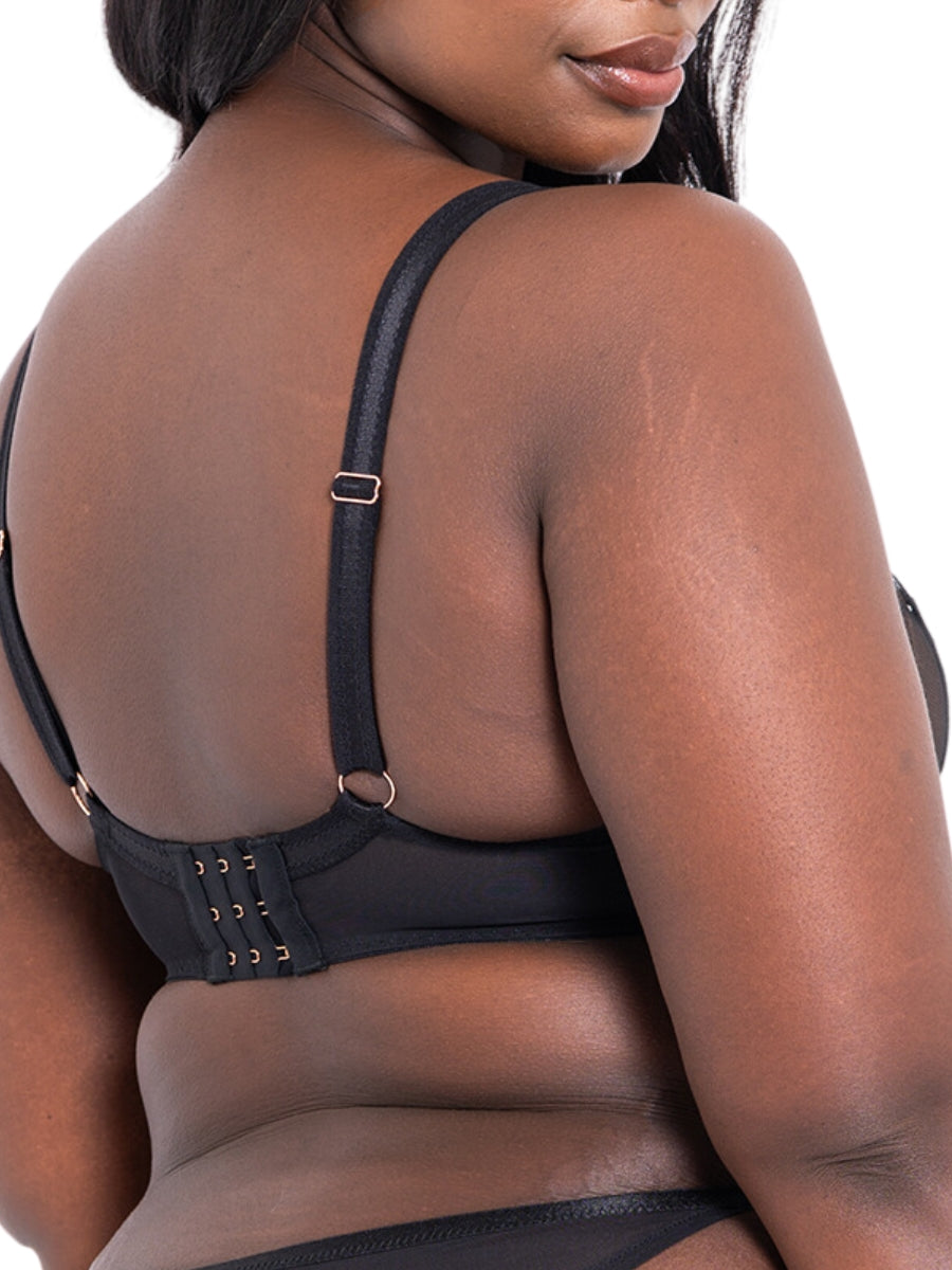 Voltage Deep Plunge Bra - Black