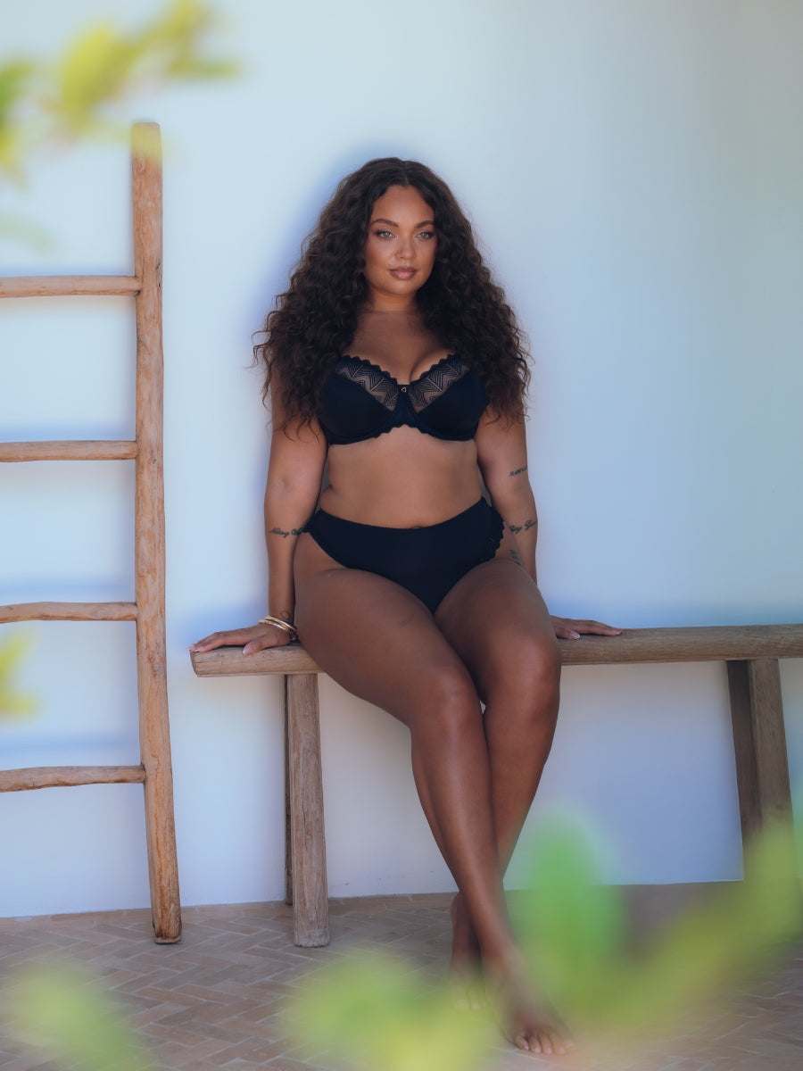Wild One Balcony Bra - Black