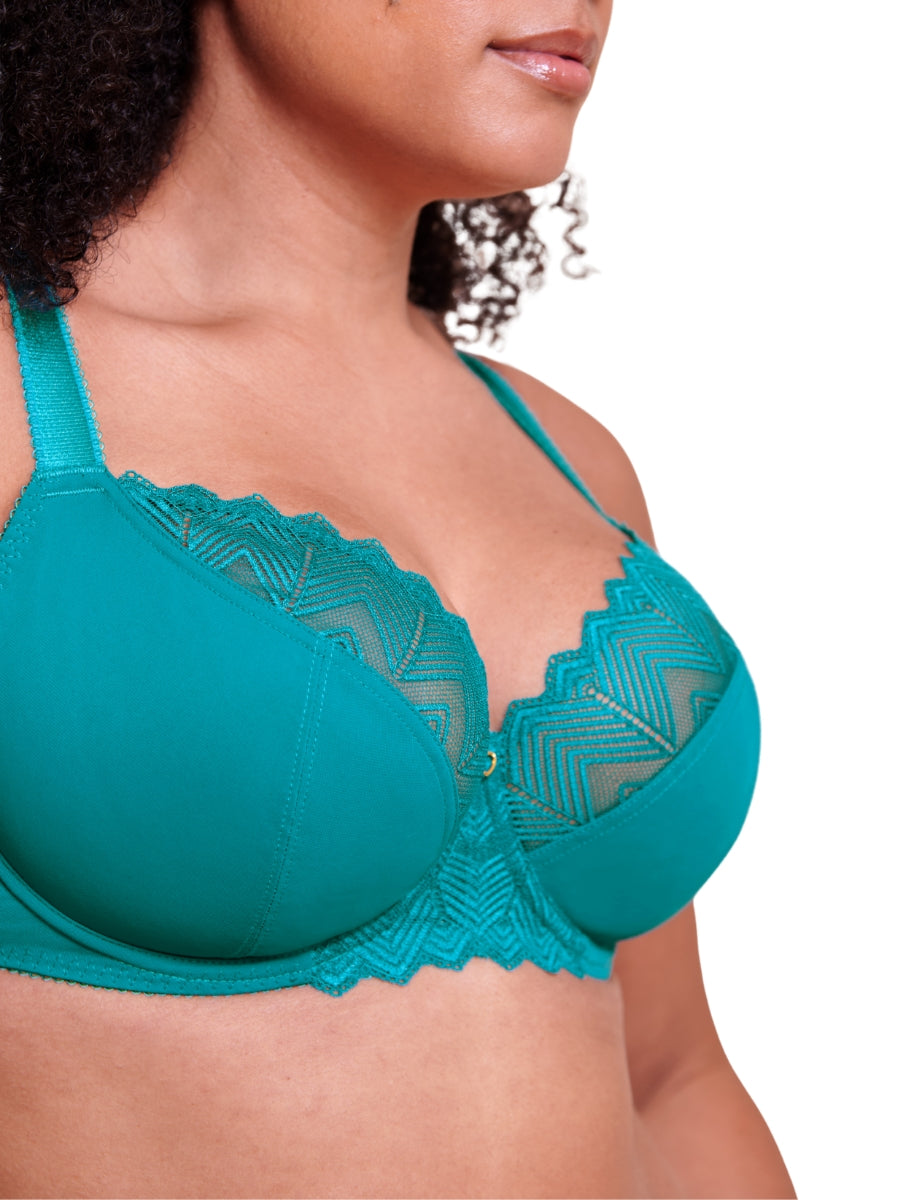 Wild One Balcony Bra - Teal Blue