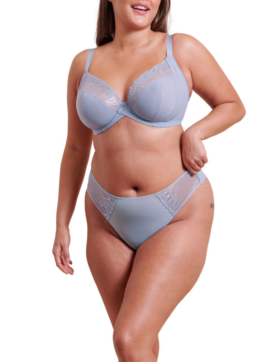 Flare Full Plunge Bra - Powder Blue