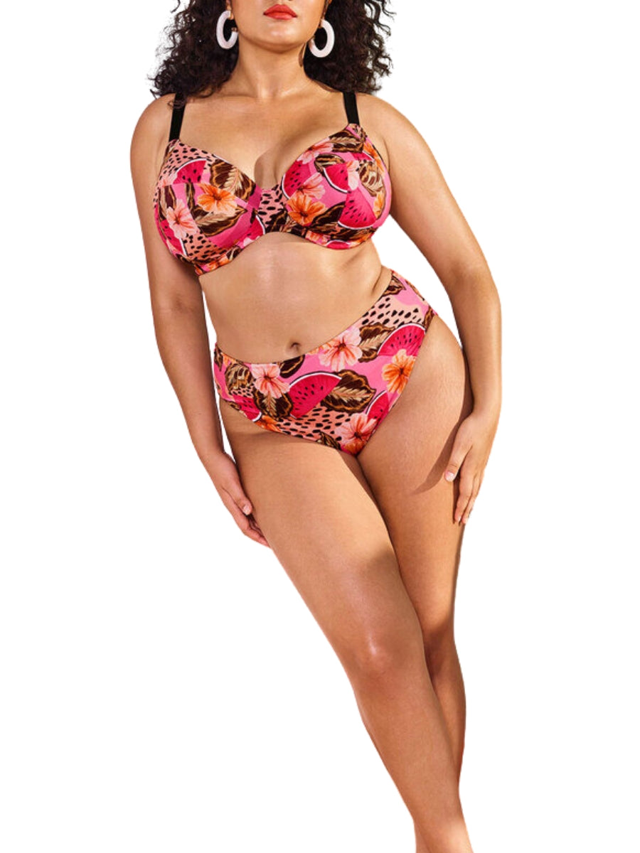 Cabana Nights Plunge Bikini Top - Multi