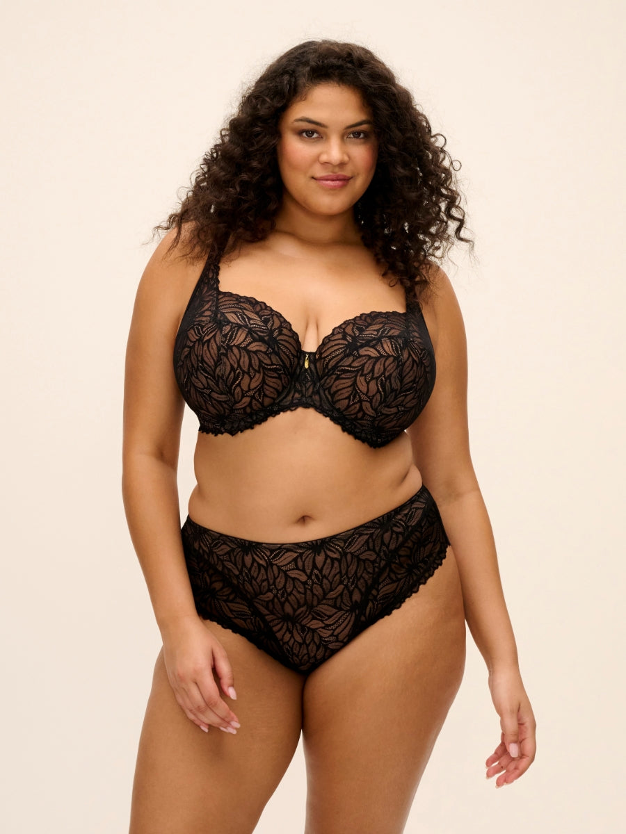 Carena Balconette Bra - Black