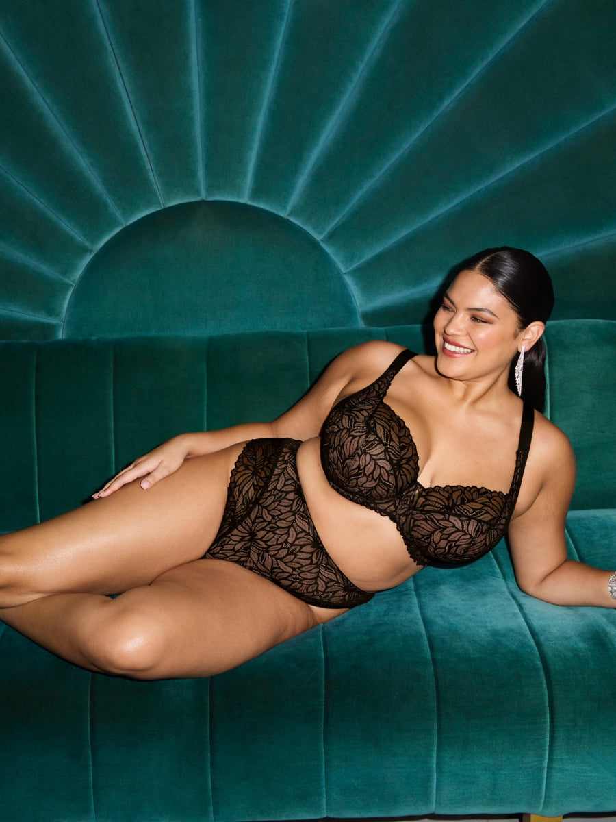 Carena Balconette Bra - Black