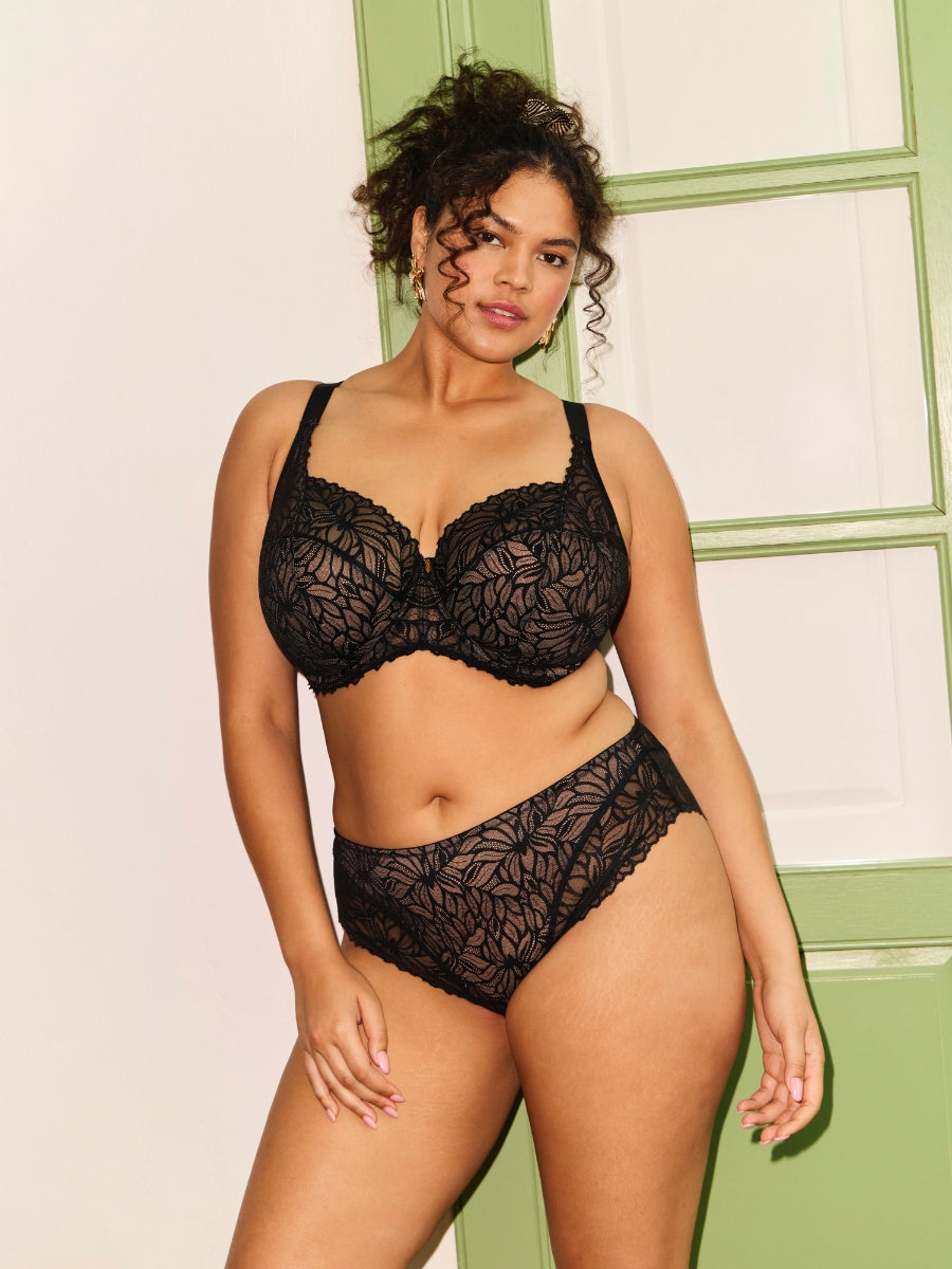 Carena Balconette Bra - Black