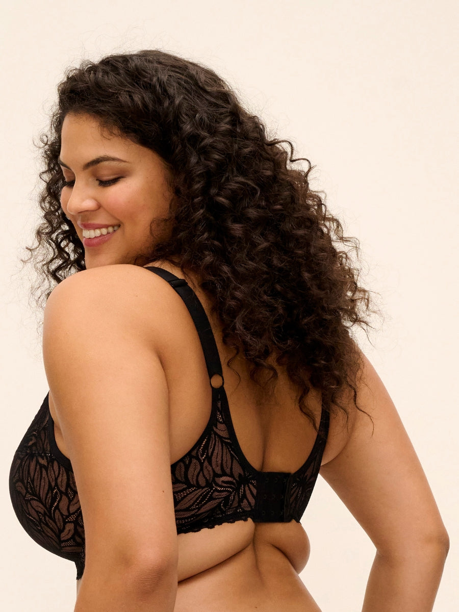 Carena Balconette Bra - Black