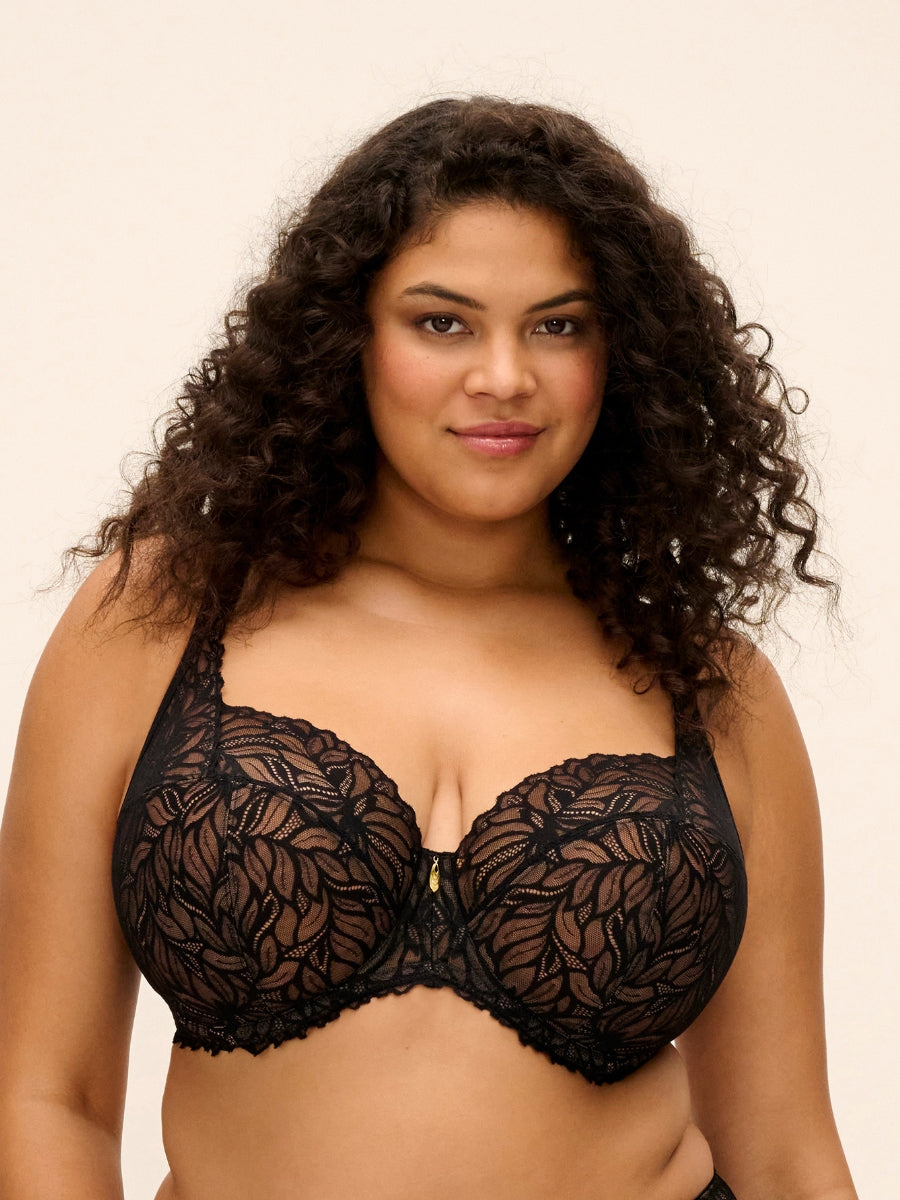 Carena Balconette Bra - Black