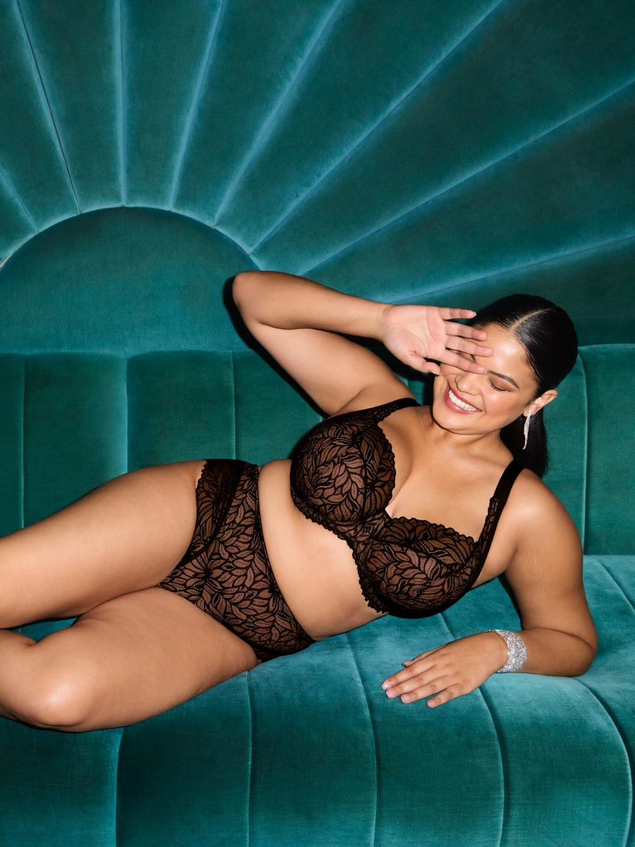 Carena Balconette Bra - Black