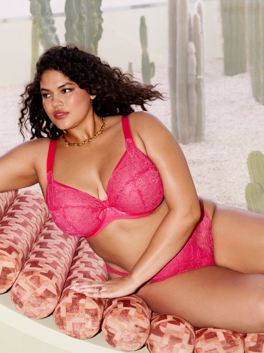 Darcie Plunge Bra - Azalea