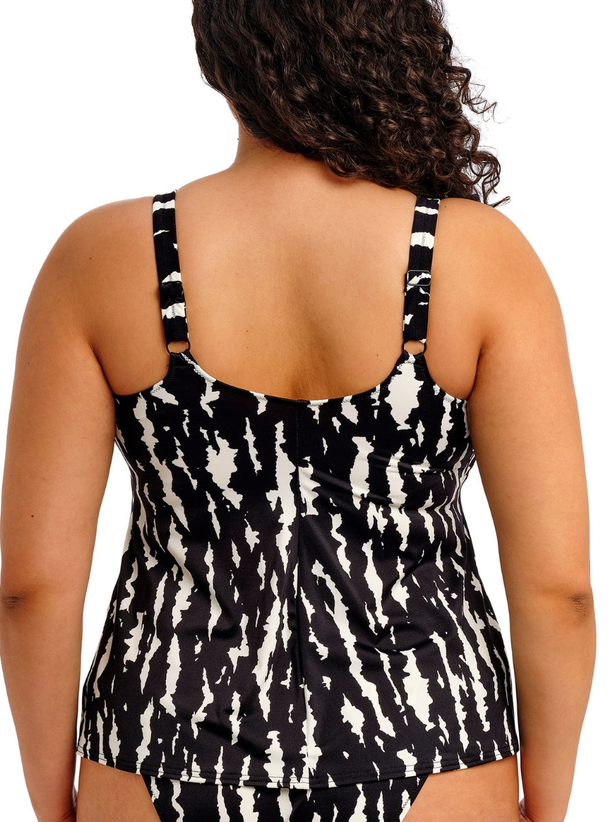 Shell Tankini Elomi Echo Shell Tankini Top - Black | BraForMe