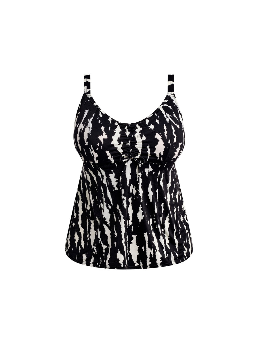 Echo Shell Tankini Top - Black