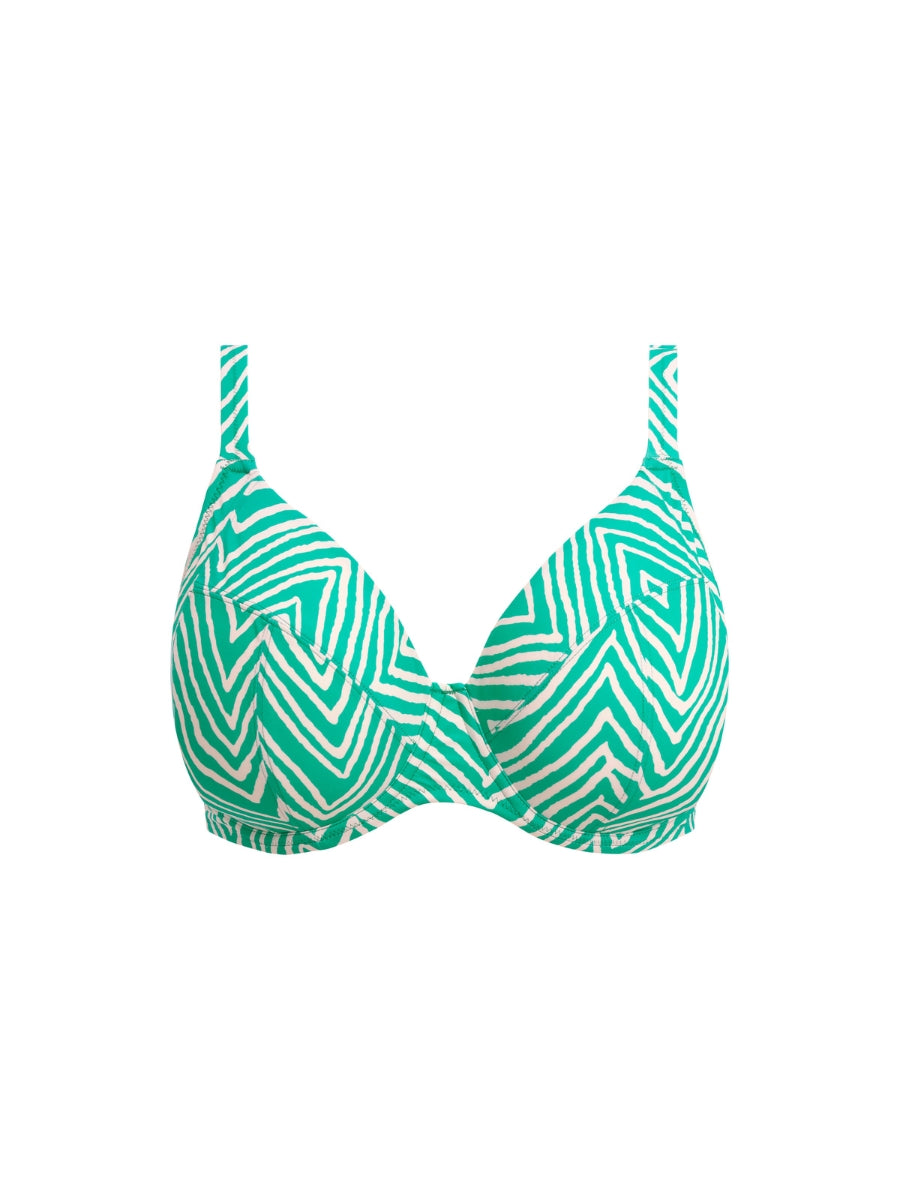 Fiji Falls Plunge Bikini Top - Marine