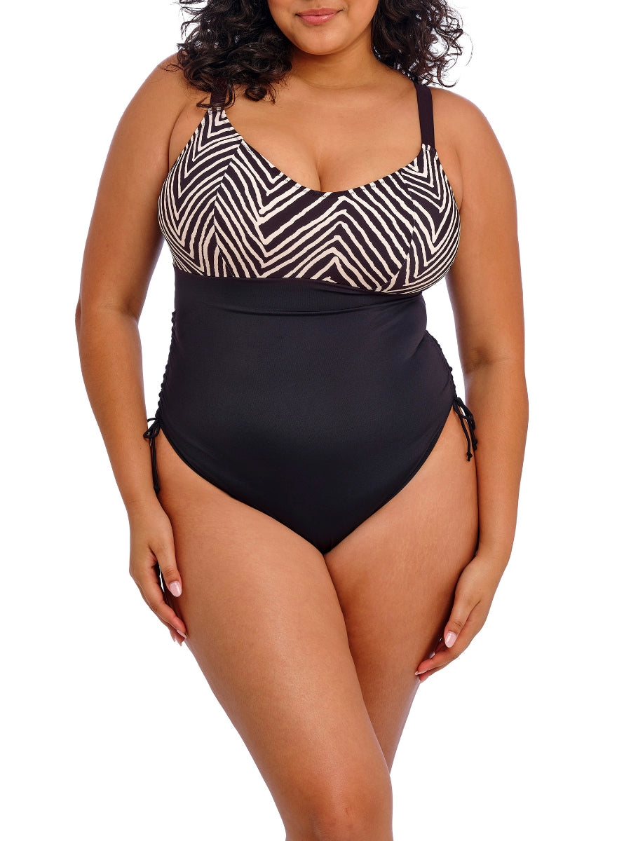 Fiji Falls Non Wired Swimsuit - Black
