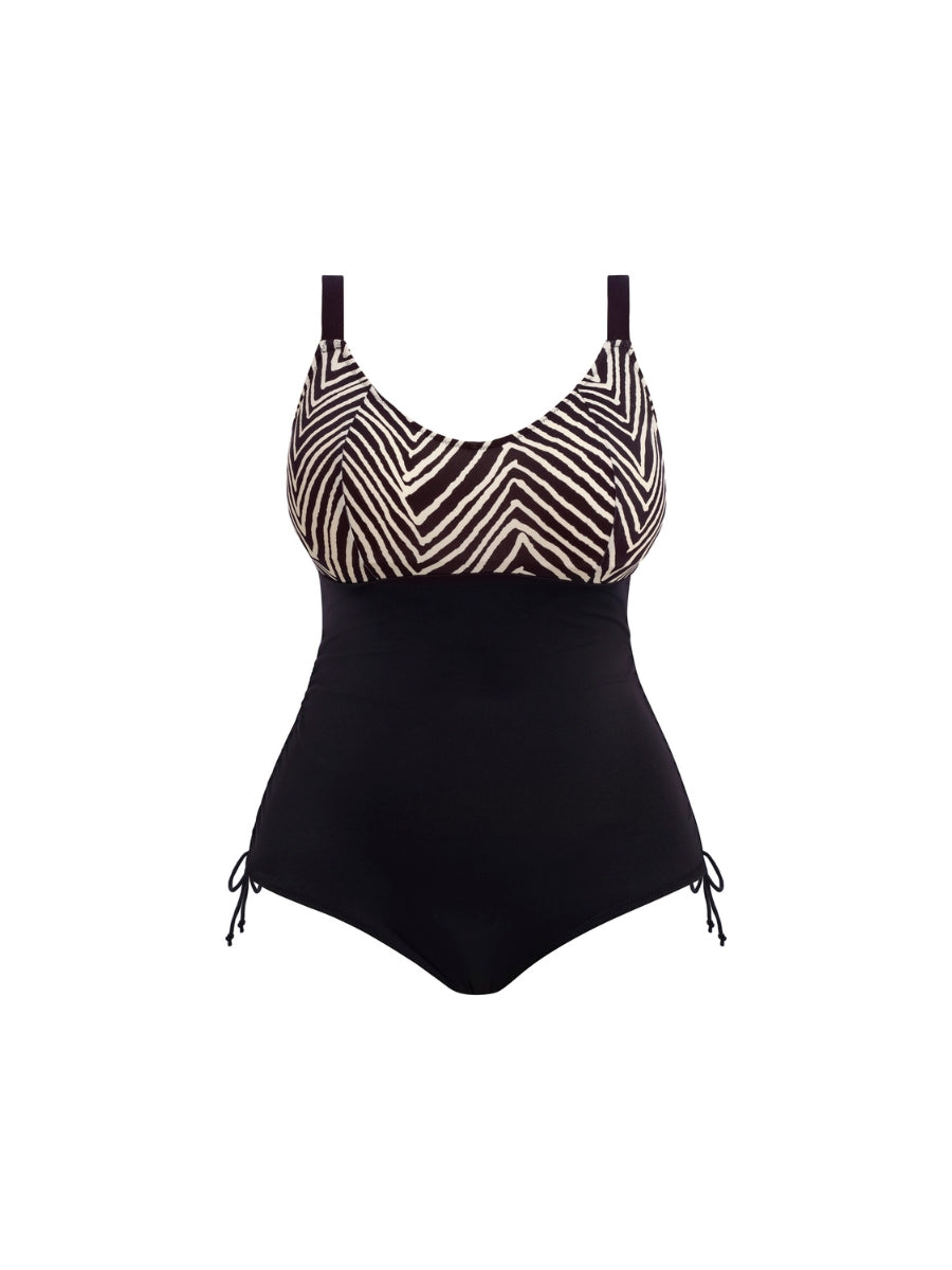 Fiji Falls Non Wired Swimsuit - Black