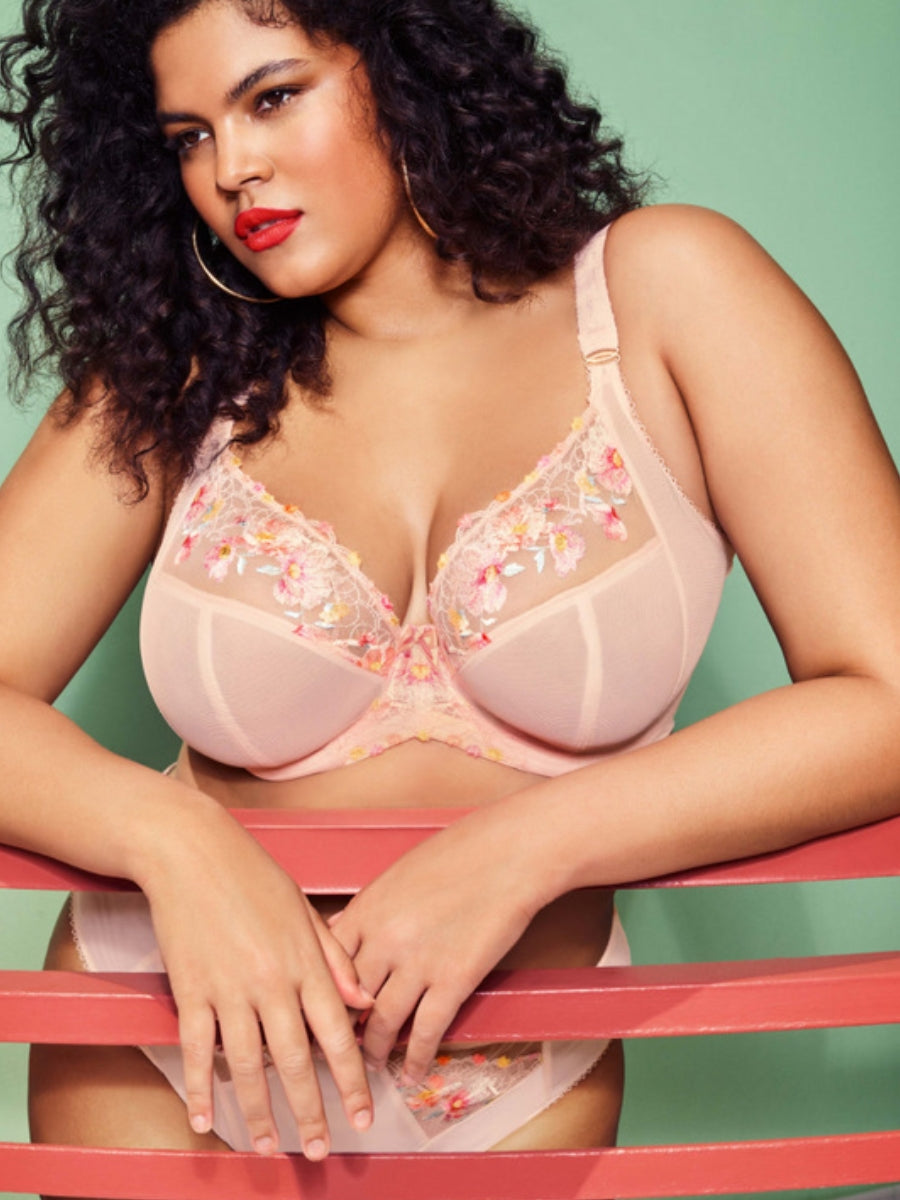 Himari Plunge Bra - Peach Whisper