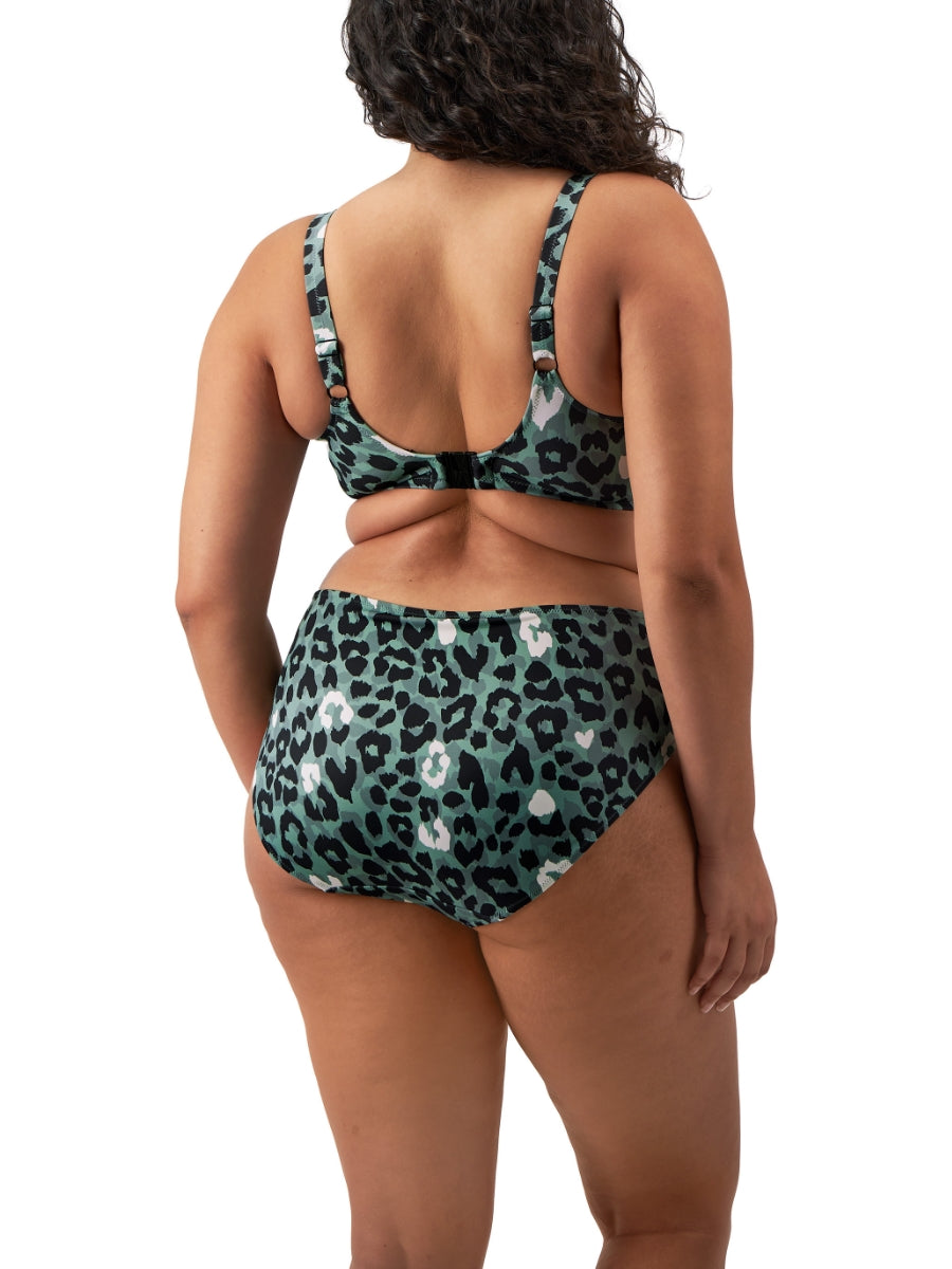 Jungle Bay Plunge Bikini Top - Olive