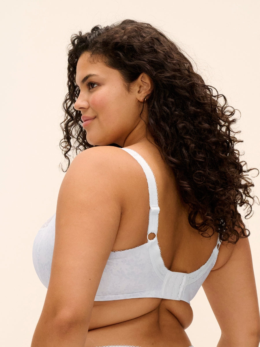Lucie Plunge Bra - White