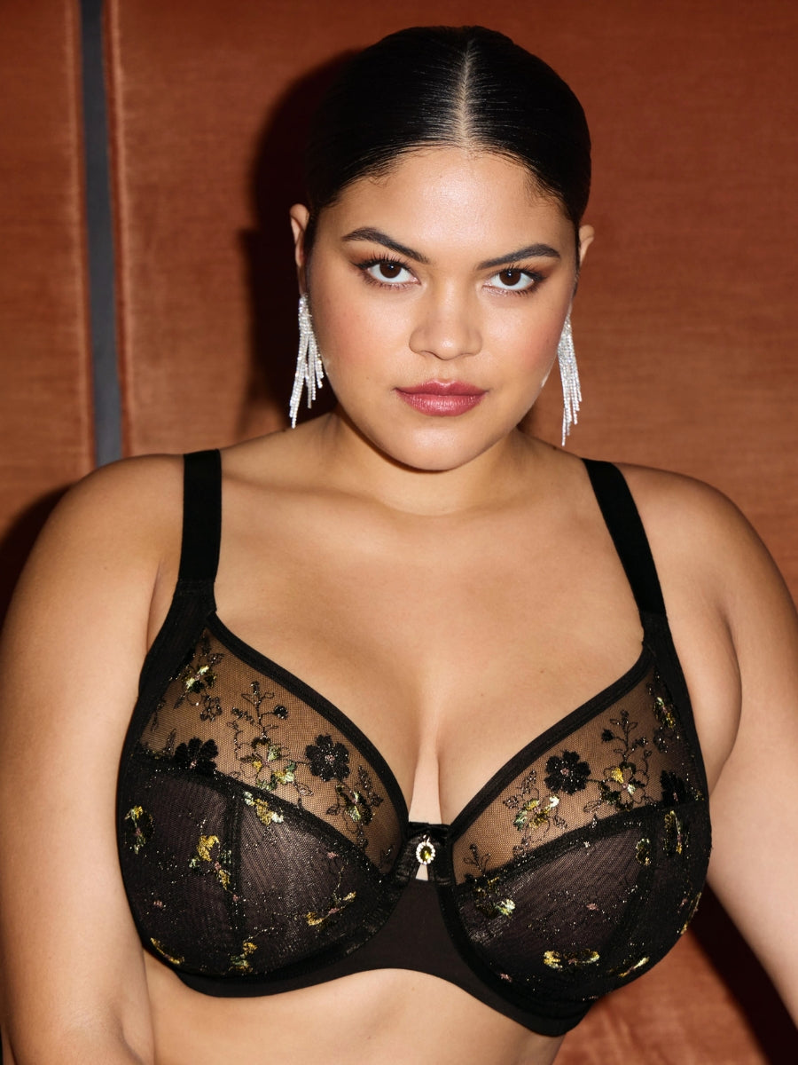 Lyriana Full Cup Bra - Jet