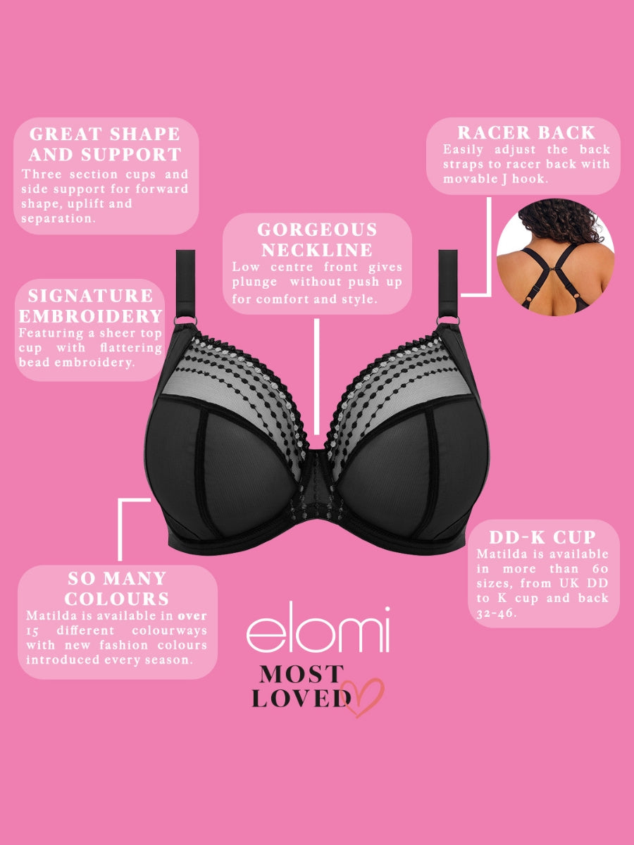 Matilda Plunge Bra - Black