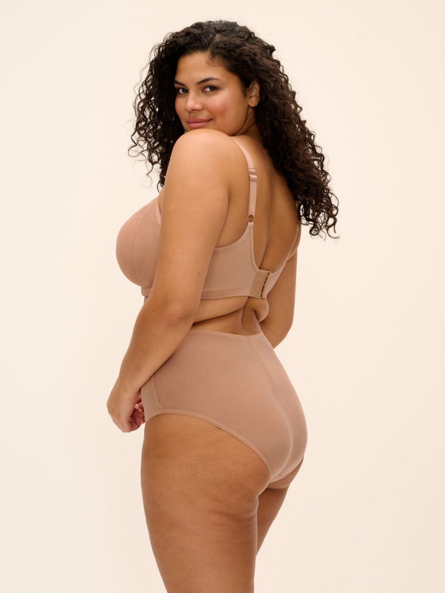 Matilda Plunge Bra - Café Au Lait