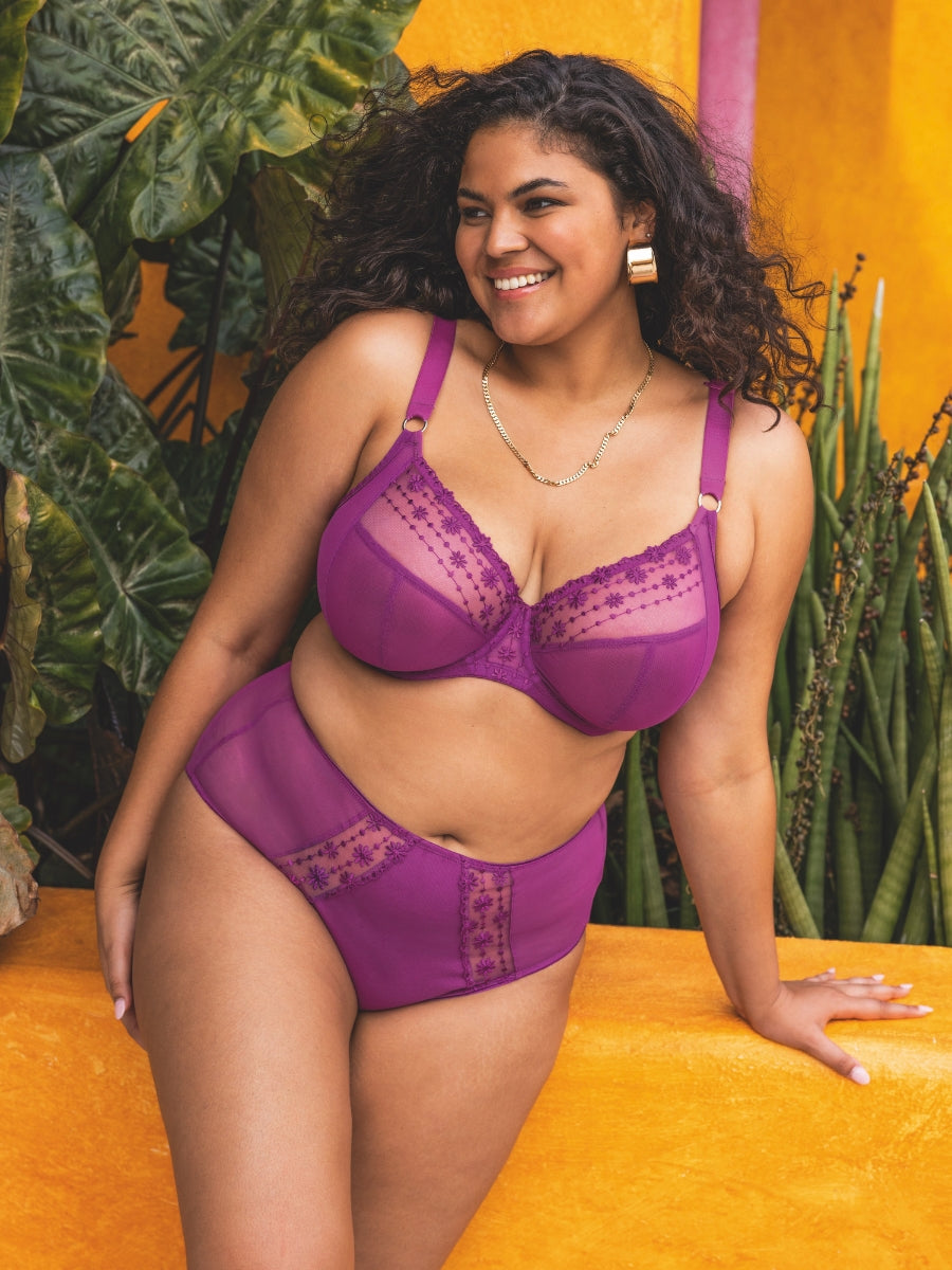 Matilda Plunge Bra - Hollyhock