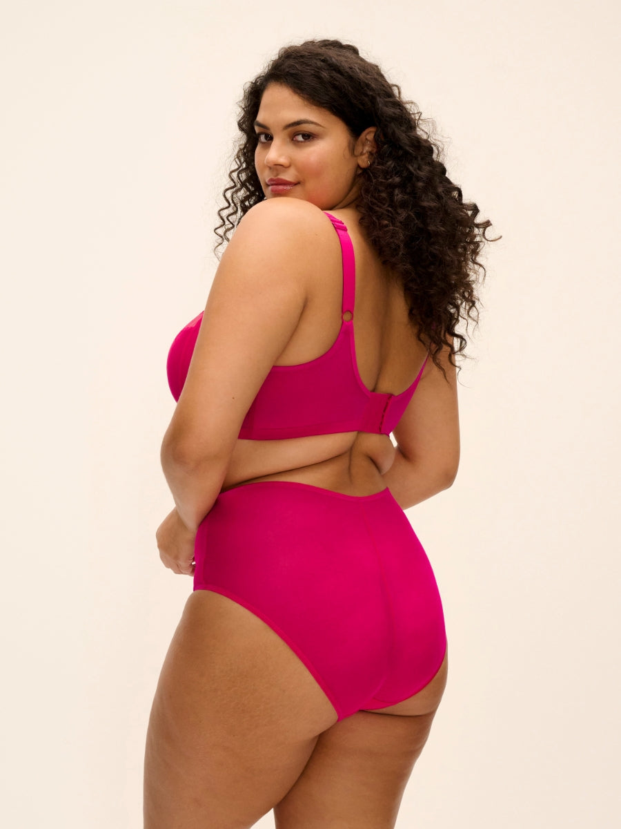 Matilda Plunge Bra - Hot Pink