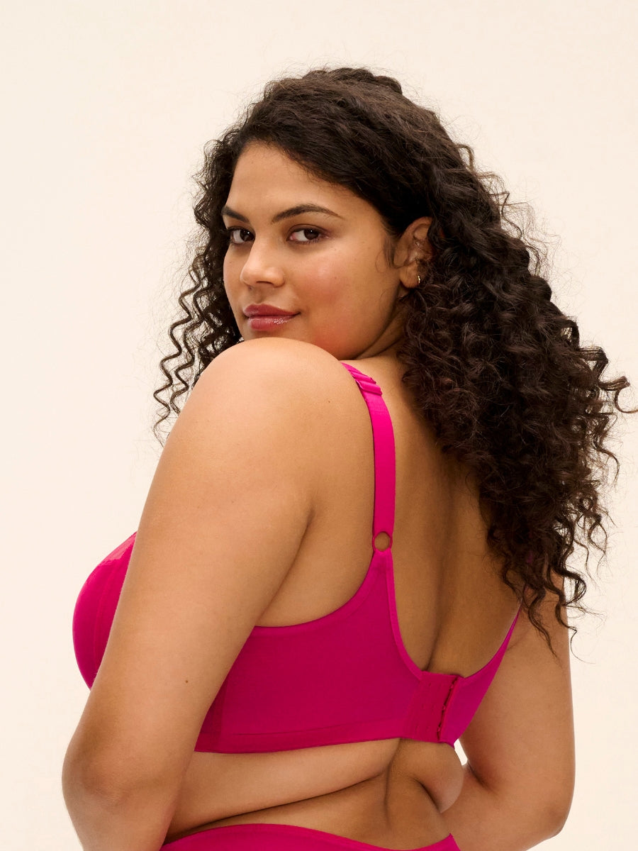 Matilda Plunge Bra - Hot Pink