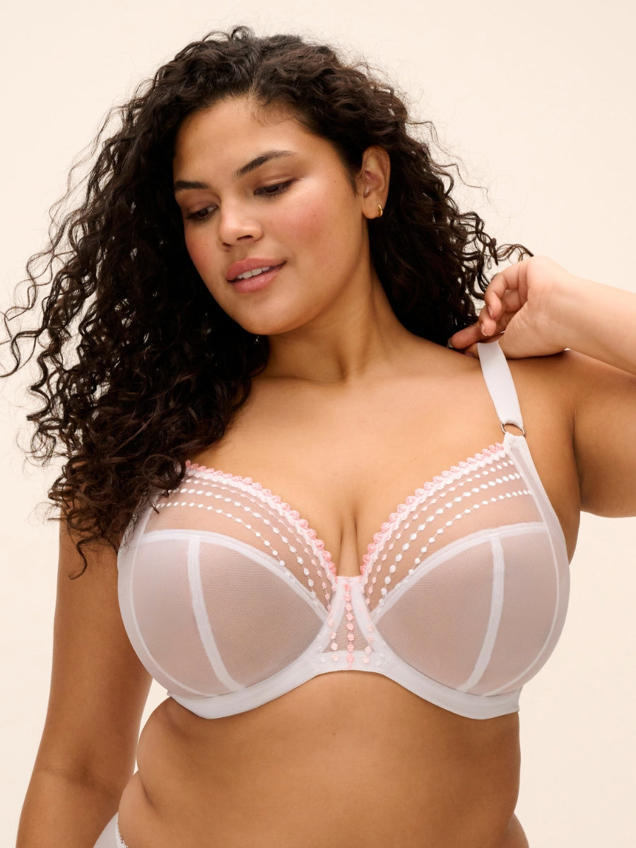 Matilda Plunge Bra - White