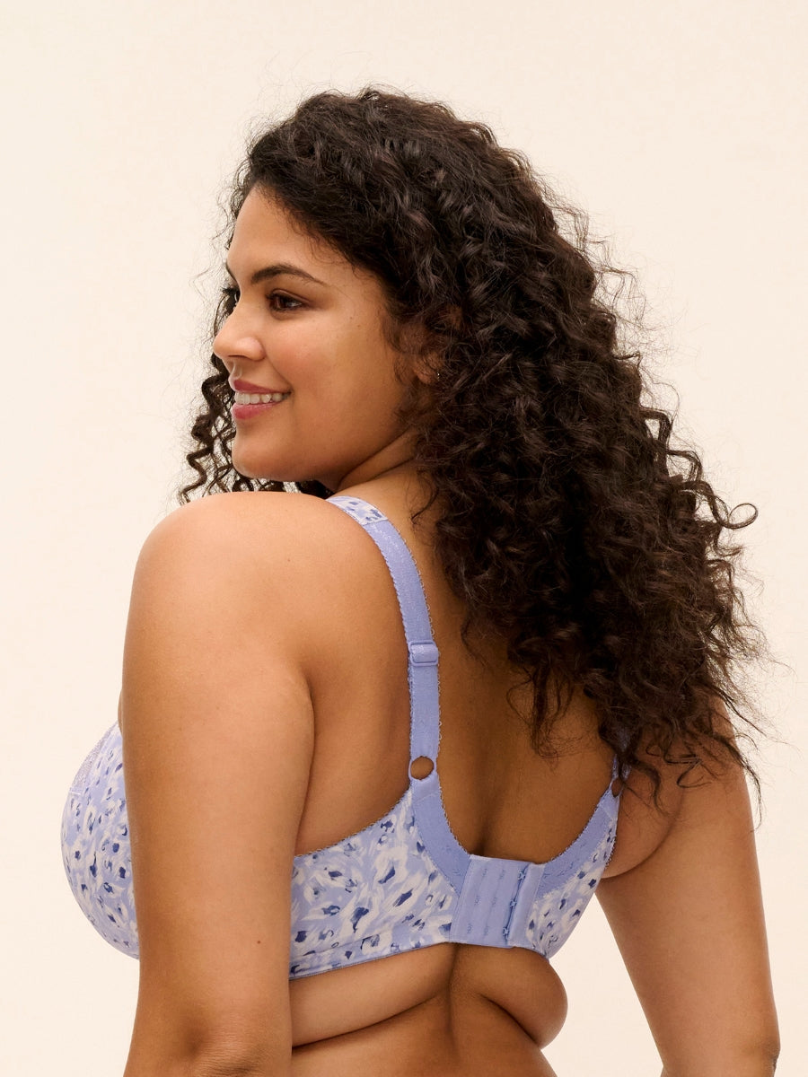 Morgan Printed Full Cup Bra - Blue Leopard