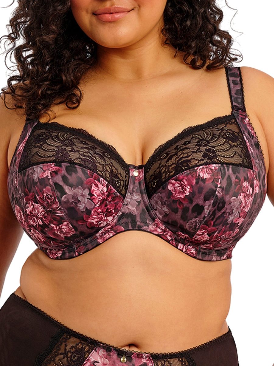 Morgan Printed Full Cup Bra - Dark Romance