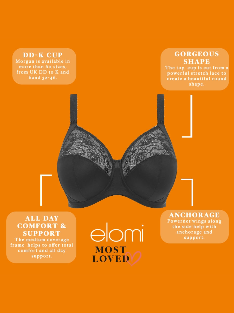 Morgan Full Cup Bra - Black