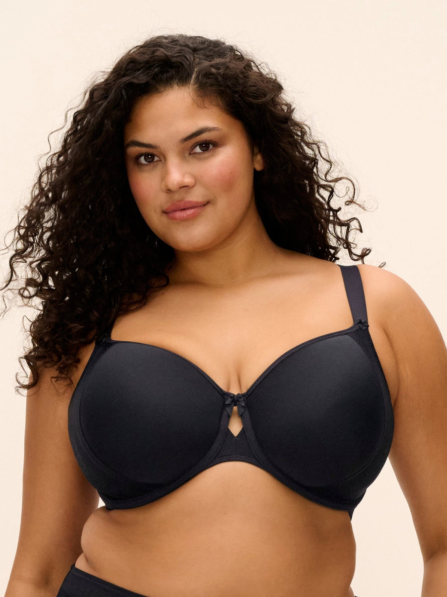 Nerina Moulded Spacer Bra - Black