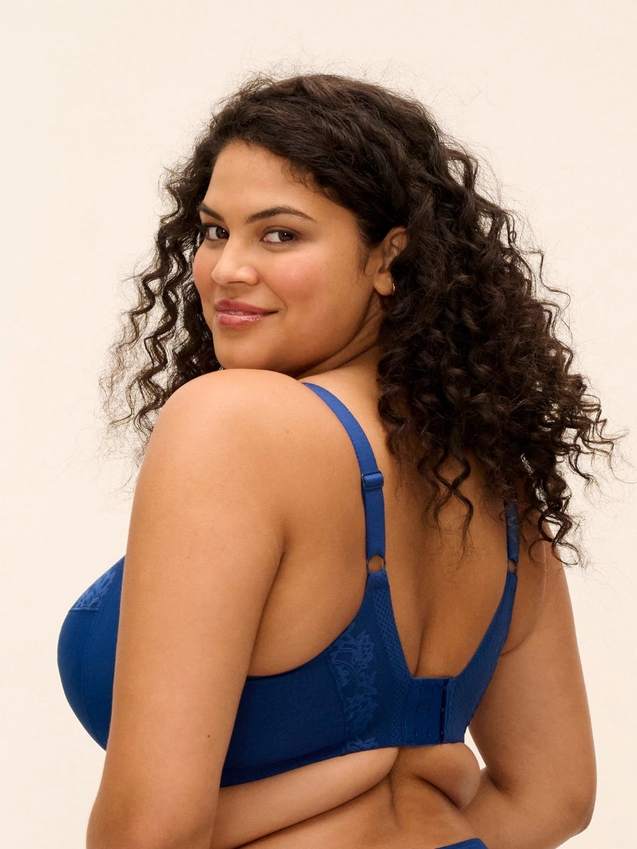 Nerina Stretch Plunge Bra - French Navy