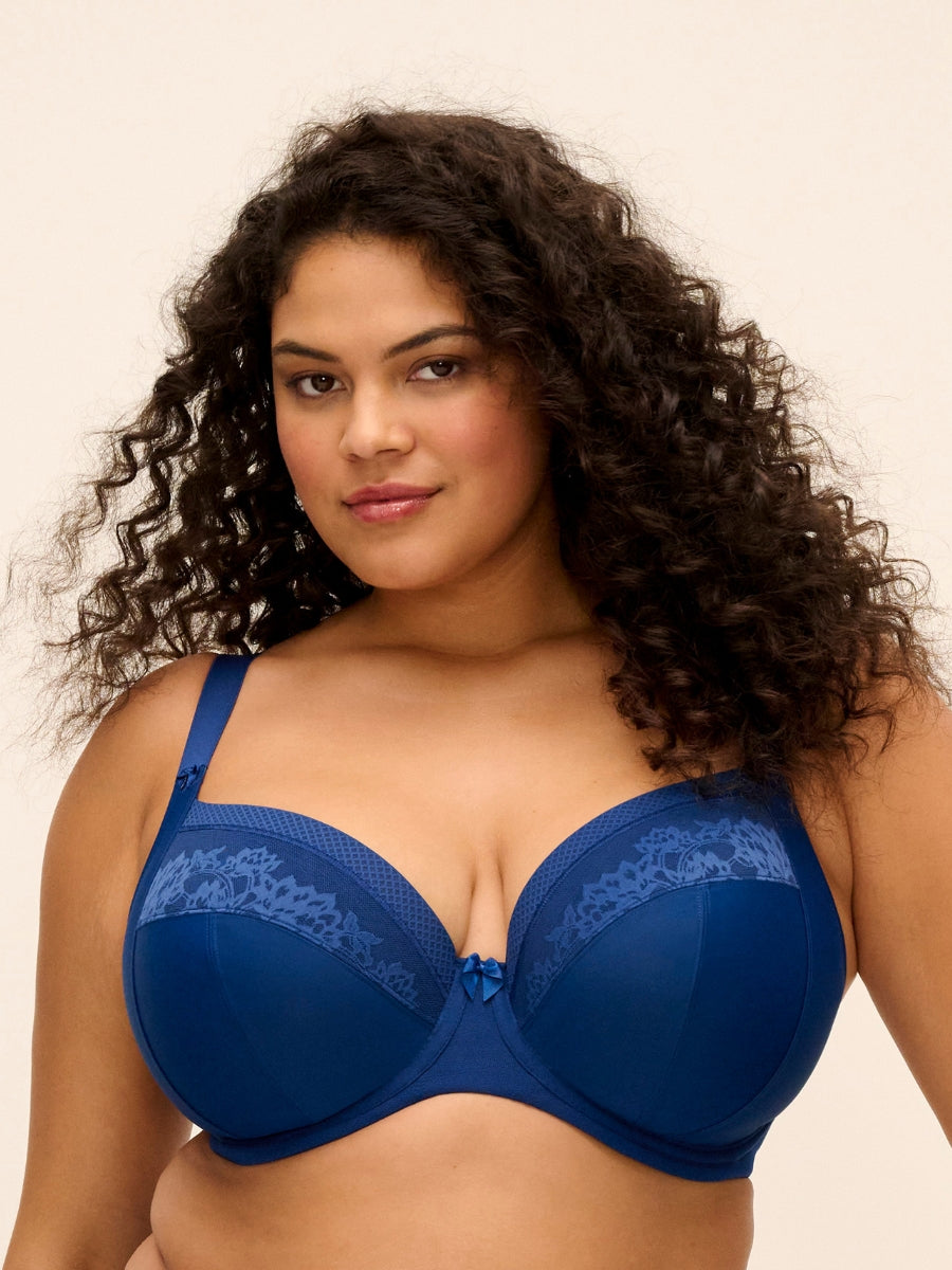 Nerina Stretch Plunge Bra - French Navy
