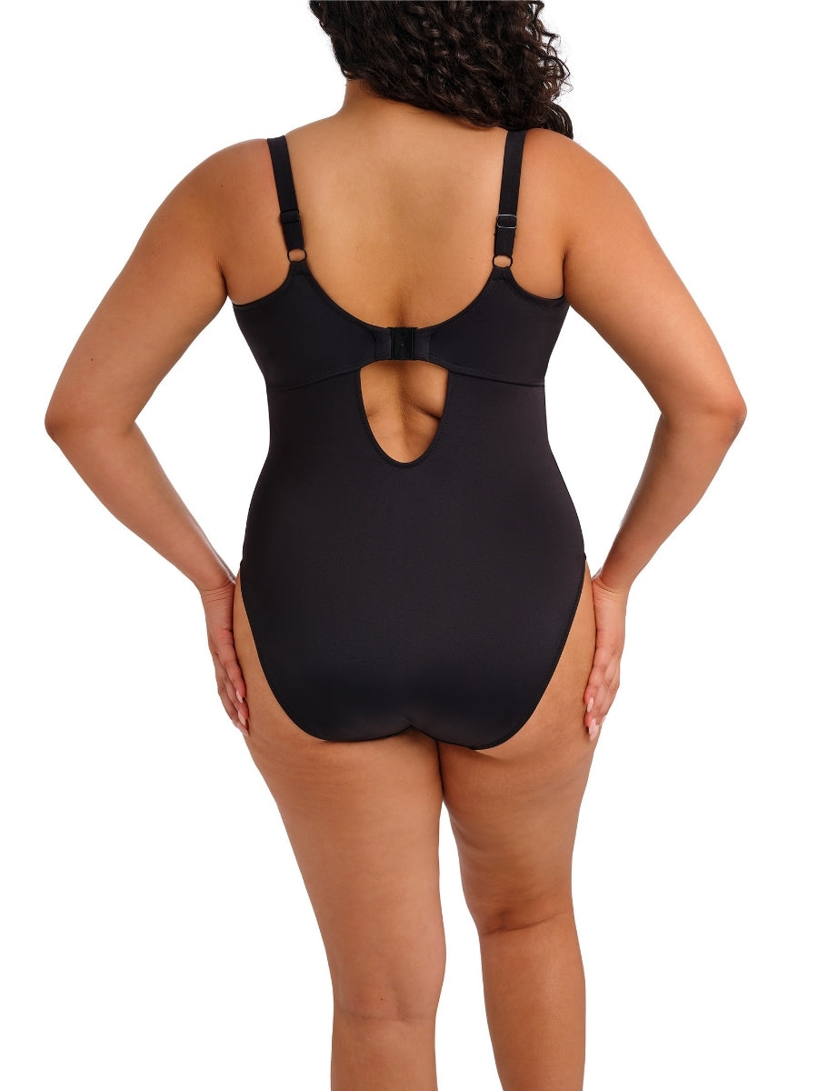 Plain Sailing Plunge Swimsuit - Black