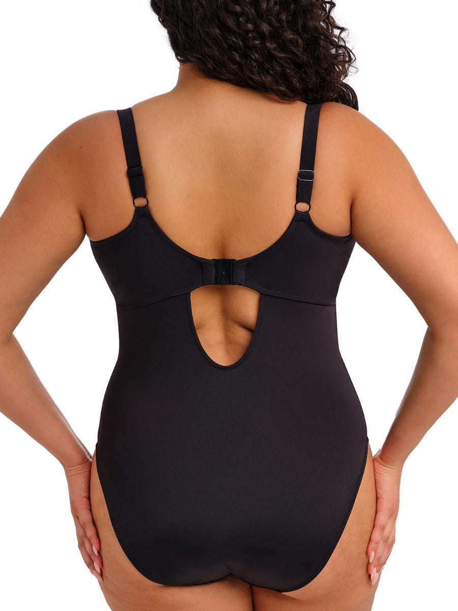 Plain Sailing Plunge Swimsuit - Black