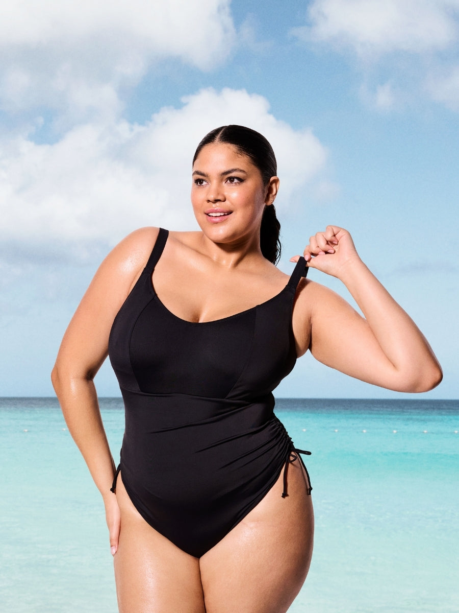 Plain Sailing Non Wired Swimsuit - Black