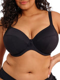 Plain Sailing Plunge Bikini Top - Black