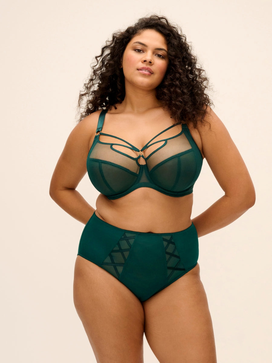 Sachi Plunge Bra - Deep Emerald