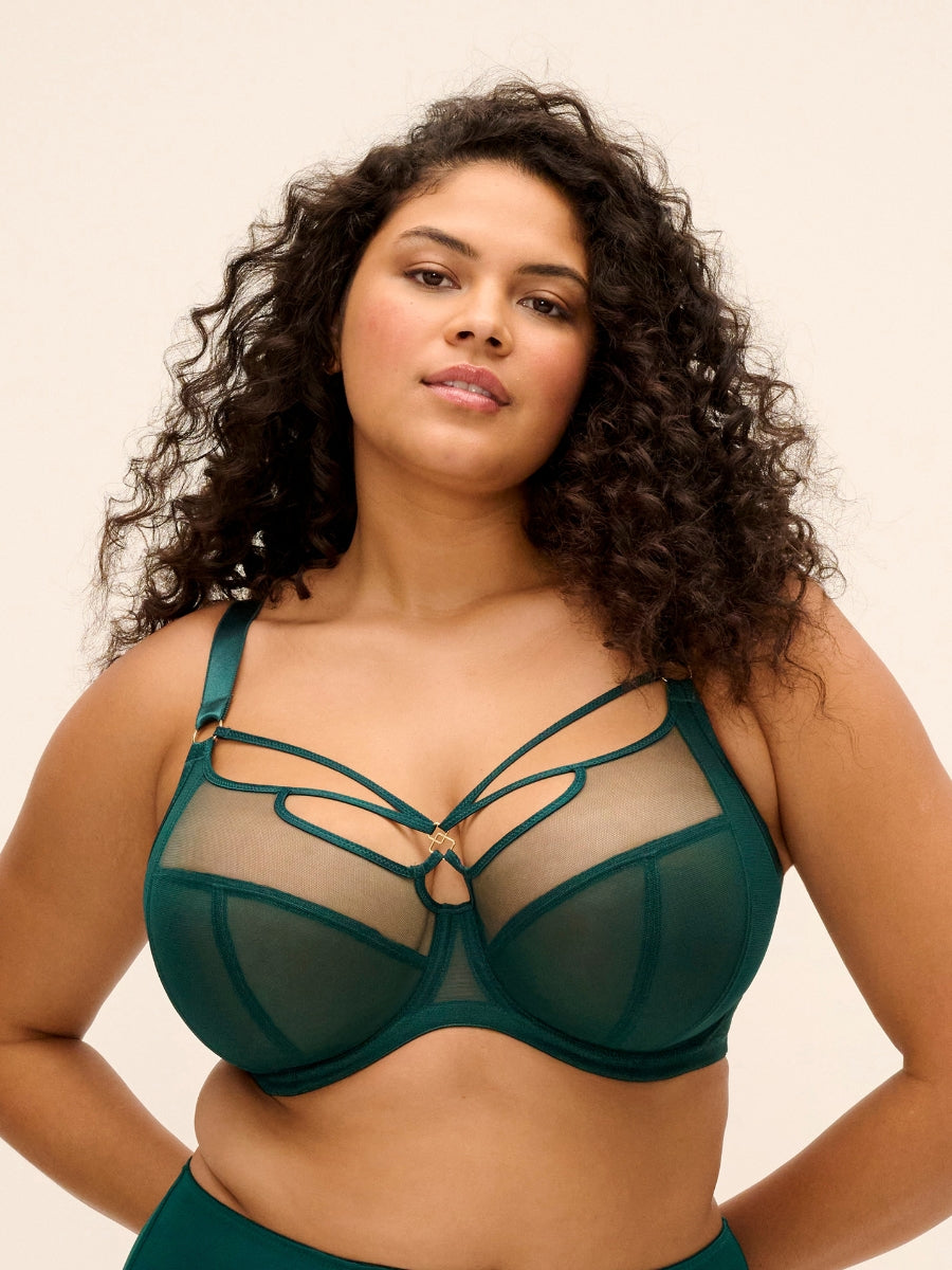 Sachi Plunge Bra - Deep Emerald