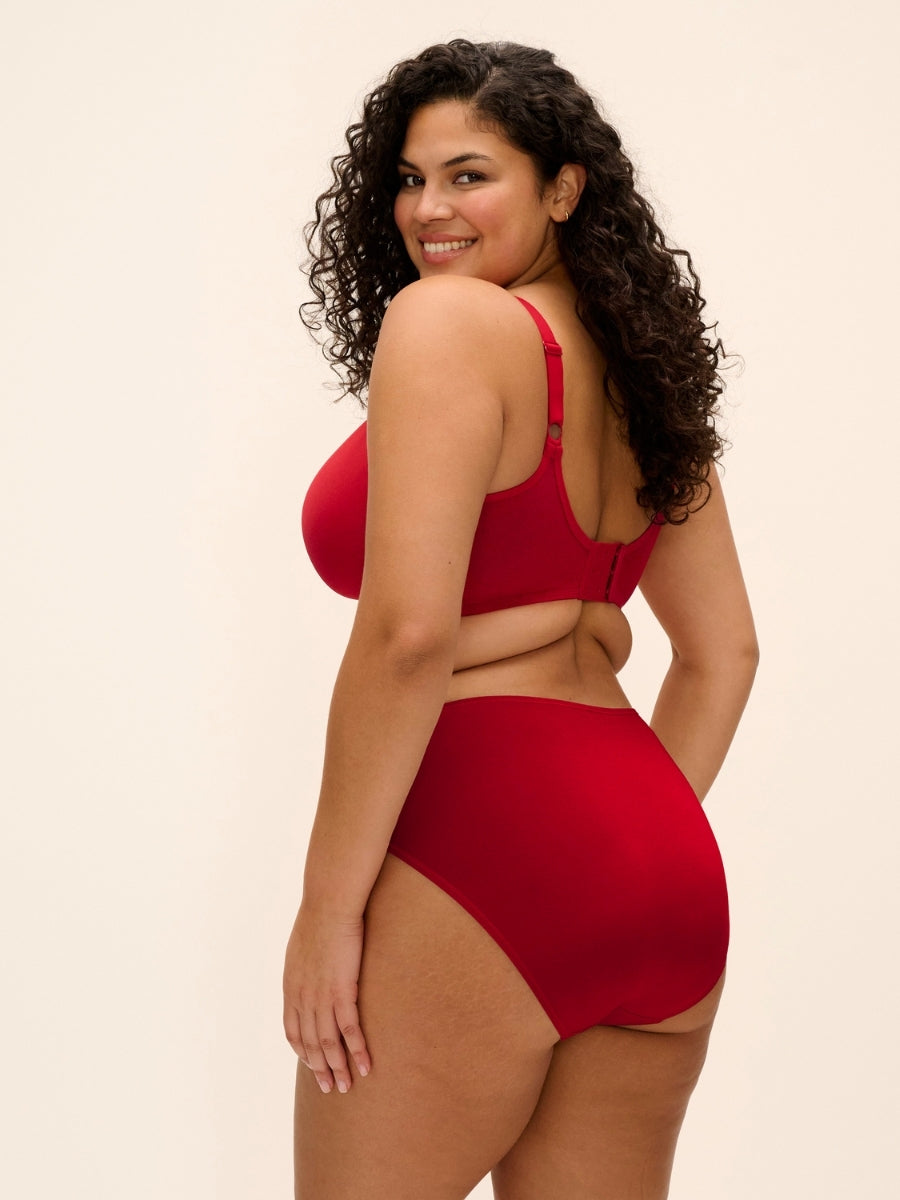 Smooth Moulded T-Shirt Bra - Haute Red