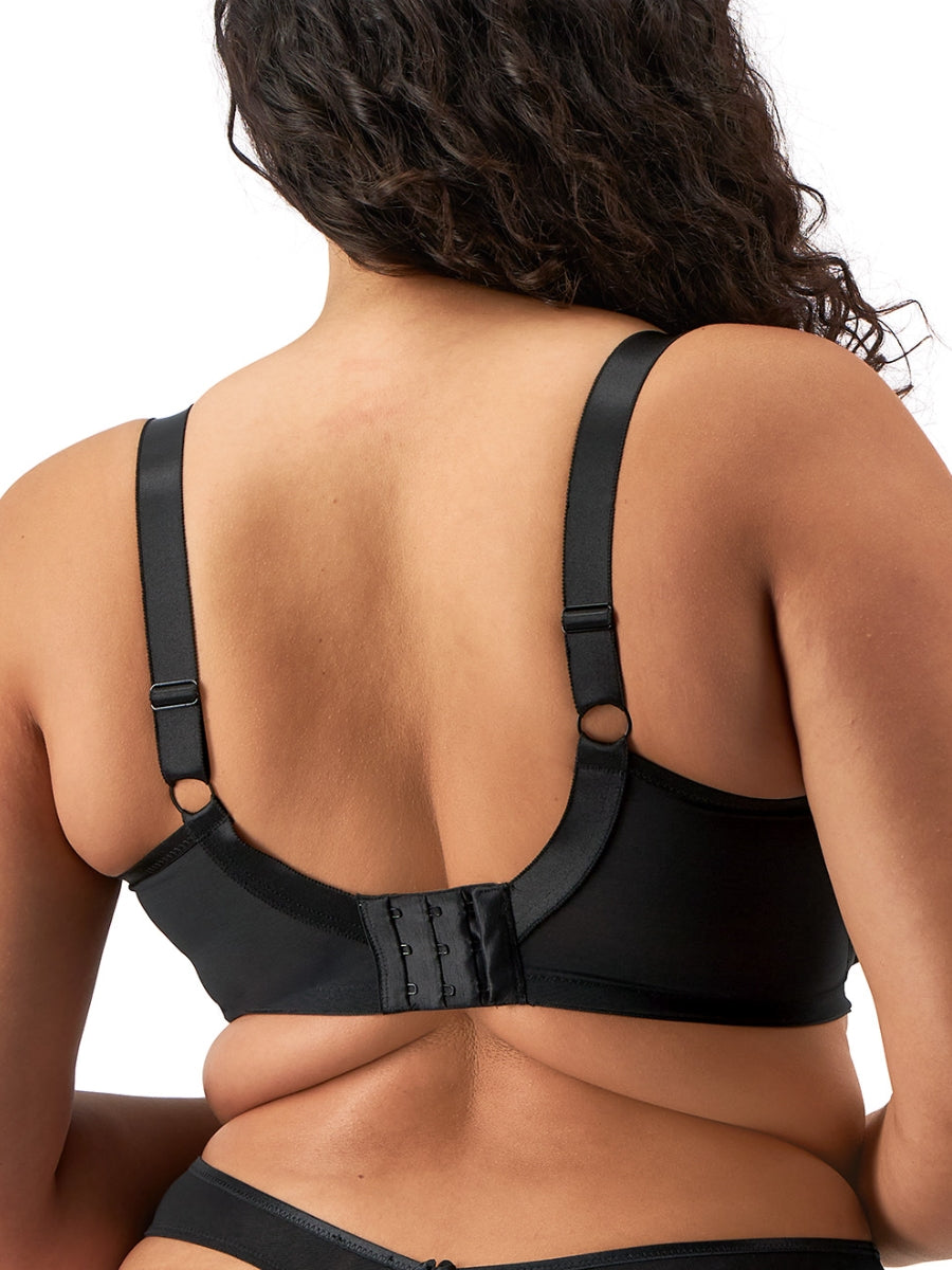 Teagan Half Cup Bra - Black/Almond